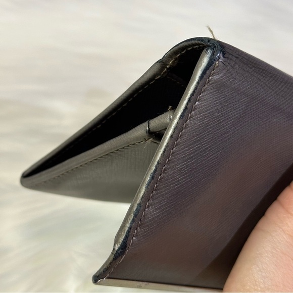 SALVATORE FERRAGAMO gancini long wallet in gun metal - Picture 4 of 16